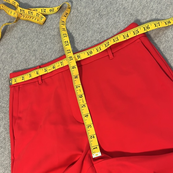 Boden Hampshire Ponte Wide Pants Trousers Size 8 Petite Red Office Career Preppy - Picture 8 of 12